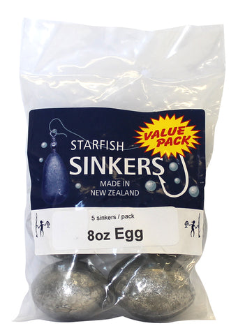 PUCCI 1 oz Cadmium Oval Egg Sinkers Size 6 Fishing Sinkers - 12 per Package